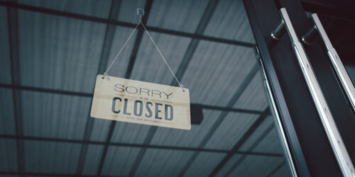closed sign store