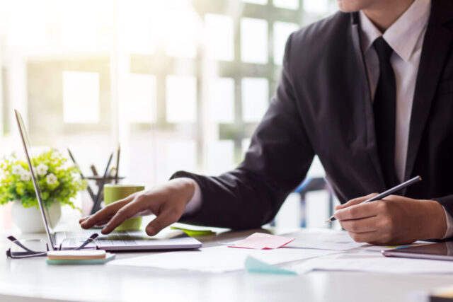 man working office