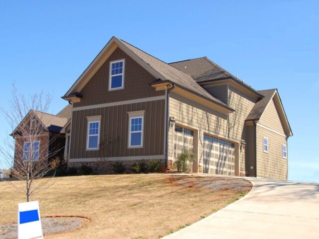suburban house driveway